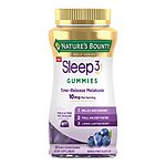 60-Count Nature's Bounty Melatonin Sleep Aid Gummies (Blueberry) $6 w/ S&amp;S + Free Shipping w/ Prime or on $35+