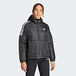 adidas Women's Essentials Insulated Hooded Jacket (Black) $40.50 + Free Shipping