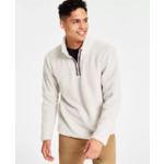 Sun + Stone Men's Dan Fleece Quarter-Zip Sweater (Stone Block) $16.73 + Free Store Pickup at Macy's or Free Shipping on $25+