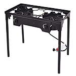 Costway Double Burner Gas Propane Outdoor Stove Standing BBQ Grill (150,000 BTU) $84.65 + Free Shipping