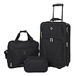 3-Piece Travelers Club Bowman Eva Expandable Luggage Set (Black) $49.20 + Free Shipping