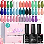 [Prime] 23-Piece Beetles Gel Nail Polish Set (All Season, 20 Colors, Base Coat, Top Coat) $9.02 w/ S&amp;S + Free Shipping