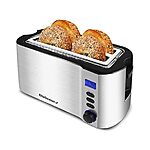 4-Slice Elite Gourmet Long Slot Toaster w/ Extra Wide Slots $19.99 + Free Shipping w/ Prime
