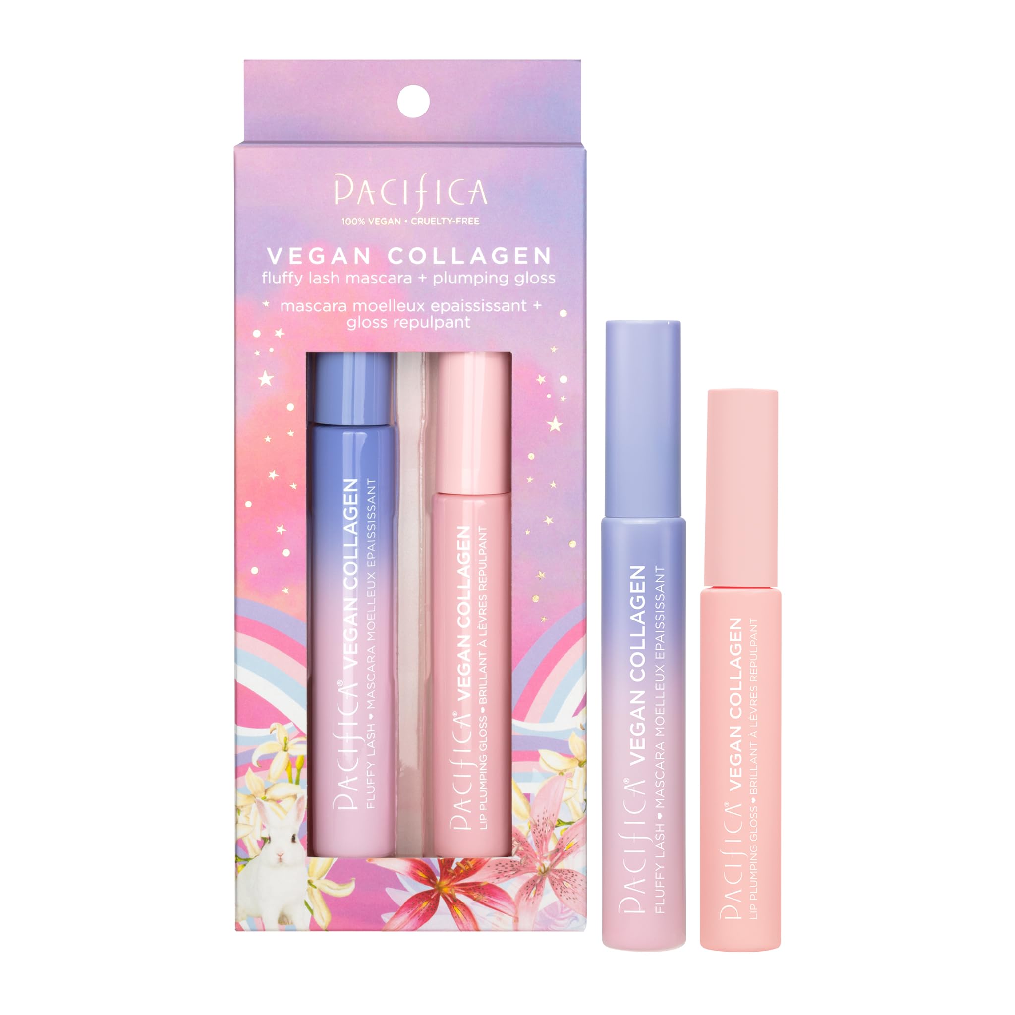 2-Piece Pacifica Beauty Vegan Collagen Lash & Lip Makeup Set (1 Fluffy Lash Mascara, 1 Plumping Gloss) $10.23 w/ S&S + Free Shipping w/ Prime or on $35+