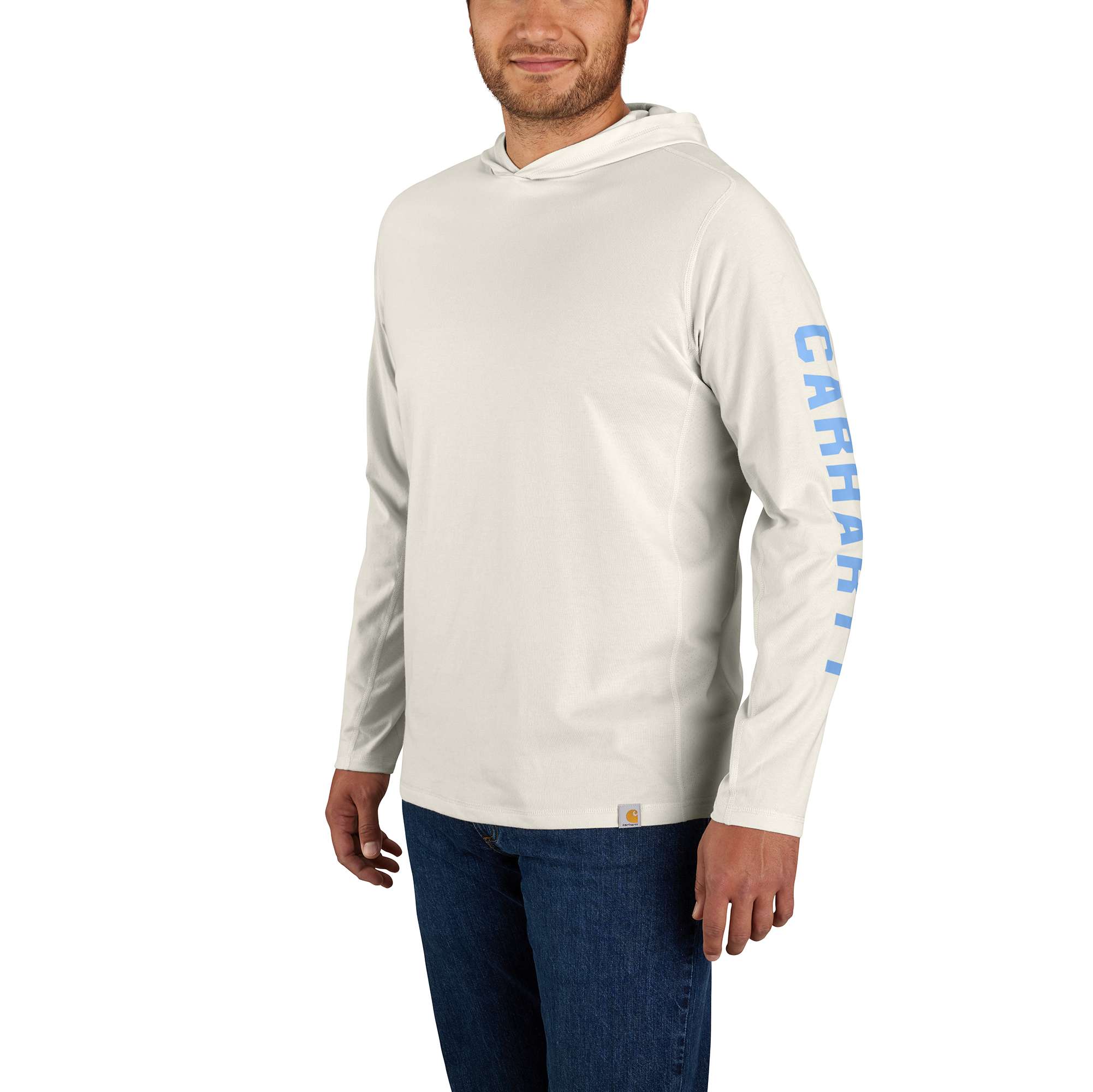Carhartt Force Relaxed Fit Midweight Long-Sleeve Logo Graphic Hooded T-Shirt (2 Colors) $21 + Free Shipping