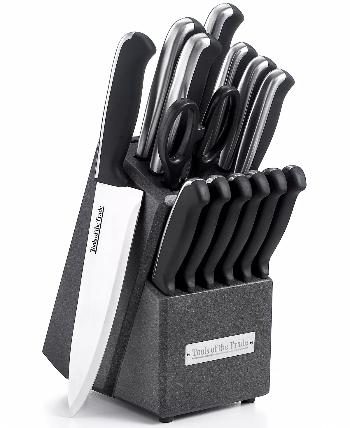 15-Piece Tools of the Trade Cutlery Set w/ Knife Block $18.74 + Free Store Pickup at Macy's or Free Shipping on $25+