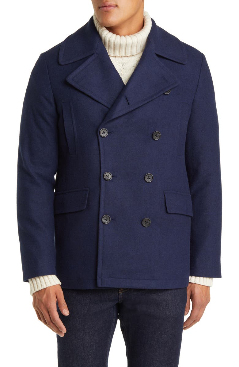 Nordstrom Men's Felted Peacoat (2 Colors) $19.74 + Free Shipping on $89+