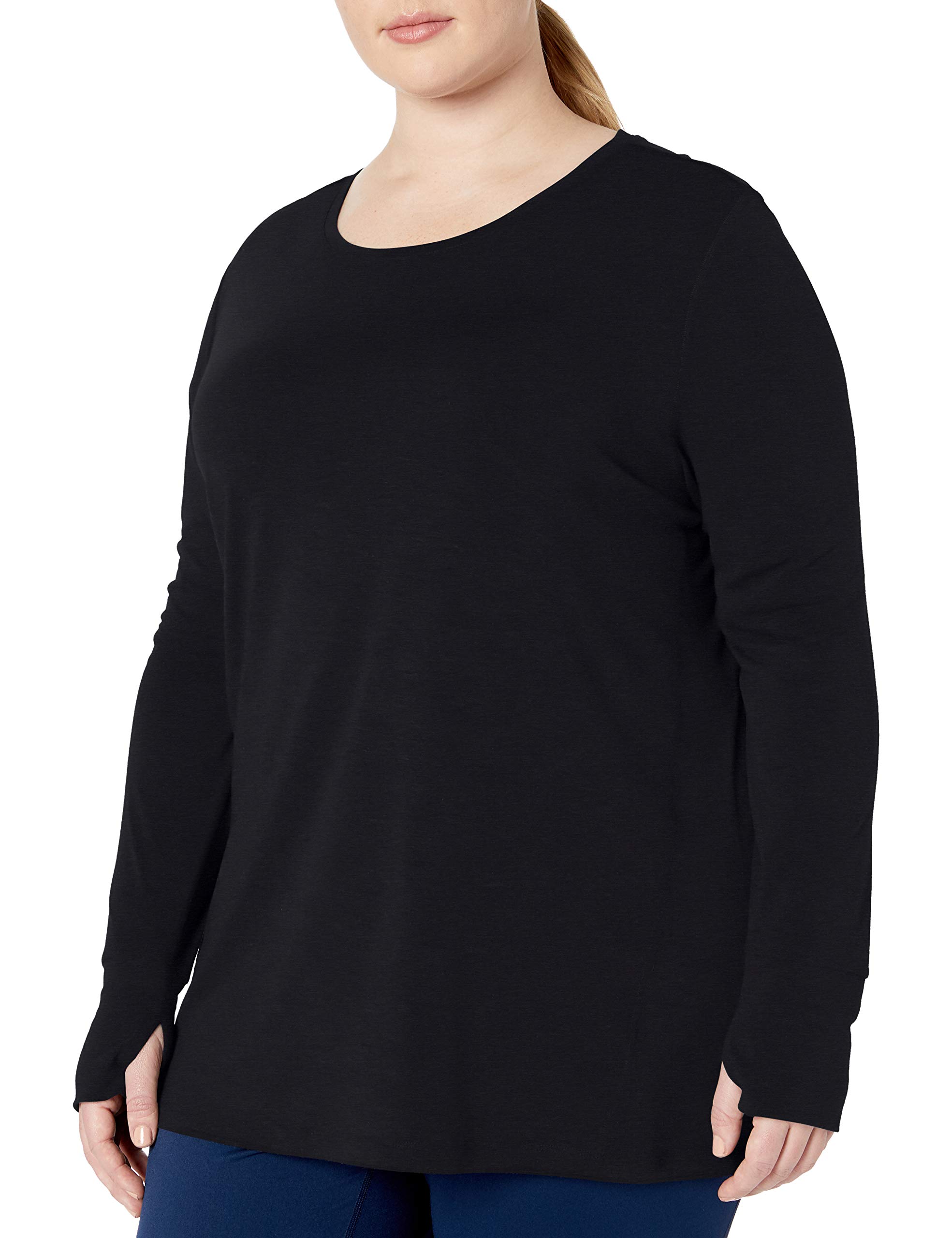 Amazon Essentials Women's Studio Relaxed-Fit Long-Sleeve Tee (Black, Sizes M-XL) $5.30 + Free Shipping w/ Prime or on $35+