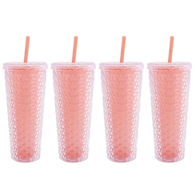 4-Pack Mainstays Color Changing Textured Tumbler w/ Straw (26-Oz, Orange) $9.99 ($2.49 each) + Free Shipping w/ Walmart+ or on $35+