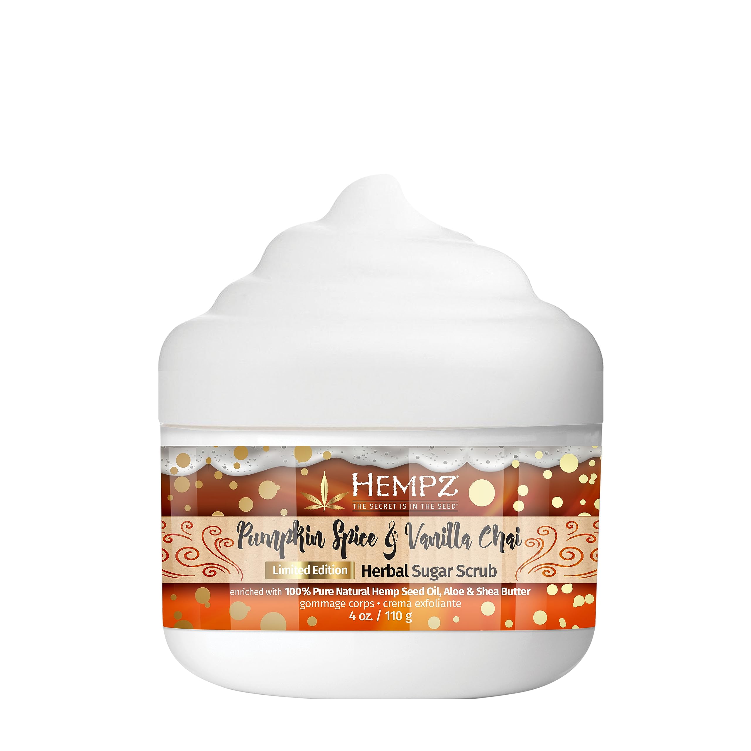4-Oz Hempz Scented Herbal Sugar Exfoliating Body Scrub (Pumpkin Spice & Vanilla Chai) $4.66 w/ S&S + Free Shipping w/ Prime or on $35+