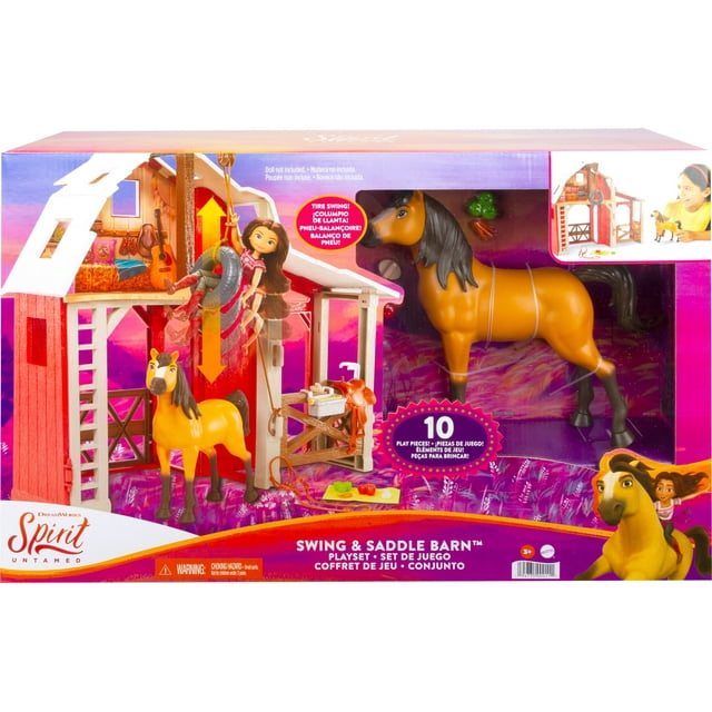 10-Piece Spirit Untamed Barn Playset w/ Spirit Horse, Barn, 3 Play Areas $13.26 + Free Shipping w/ Walmart+ or on $35+
