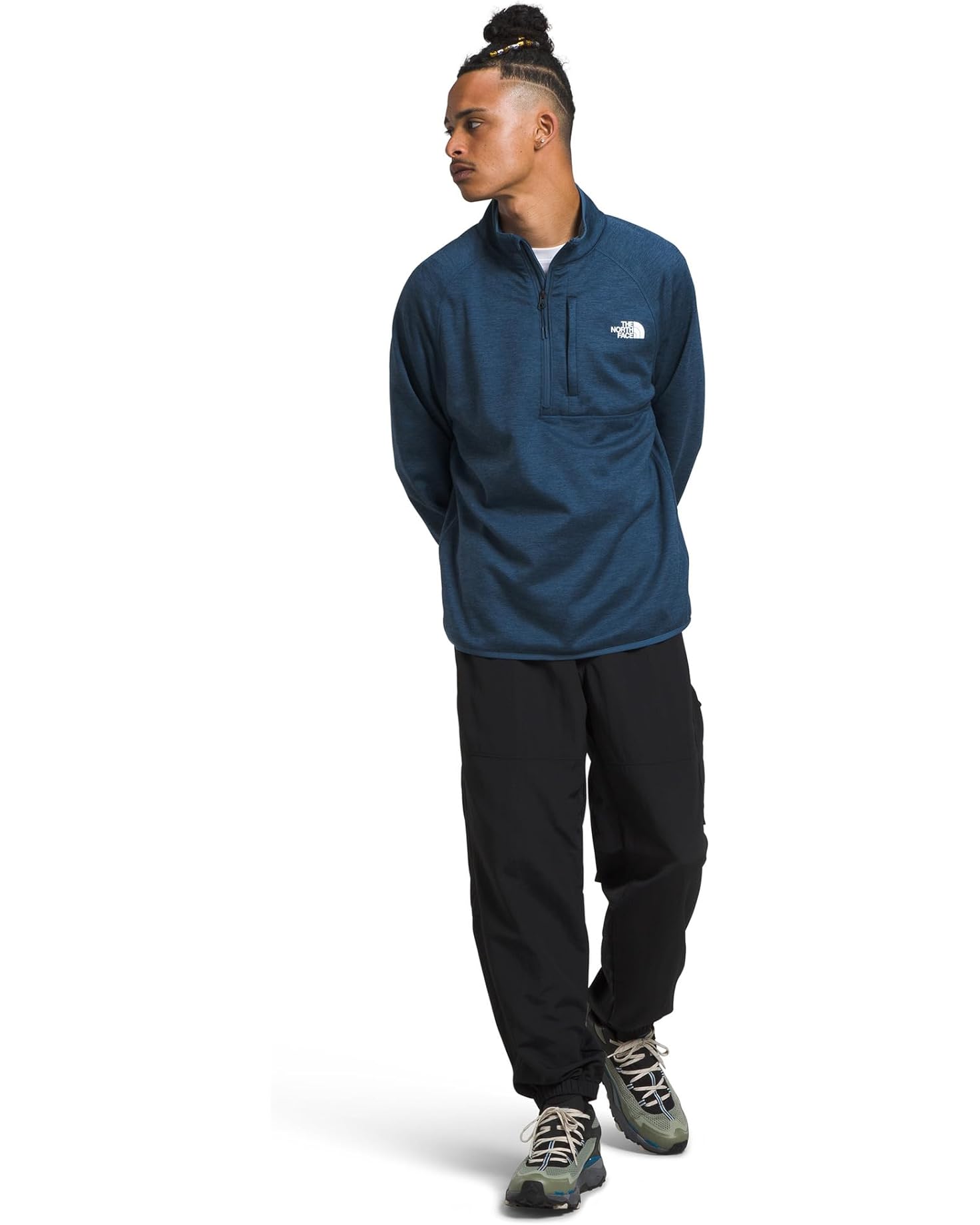 The North Face Men's Canyonlands 1/2 Zip Pullover (Shady Blue Heather) $42.24 + Free Shipping