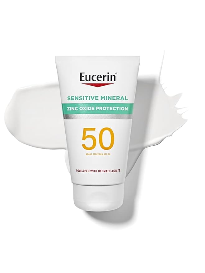 4-Oz Eucerin Sun Sensitive SPF 50 Mineral Sunscreen Lotion (Unscented) $7.10 w/ S&S + Free Shipping w/ Prime or on $35+
