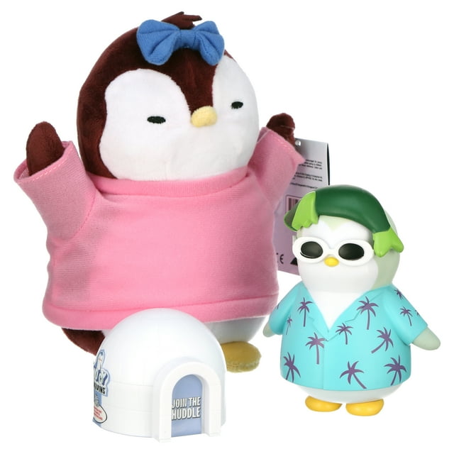 3-Piece Pudgy Penguins Figure Collectible Set (4.5" Figure, 8" Plush Toy & More) $3.92 + Free Shipping w/ Walmart+ or on $35+