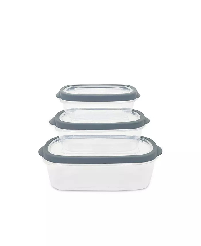 6-Piece Sedona Rectangle Plastic Storage Container Set (4 Colors) $5.94 + Free Store Pickup at Macy's or Free Shipping on $25+