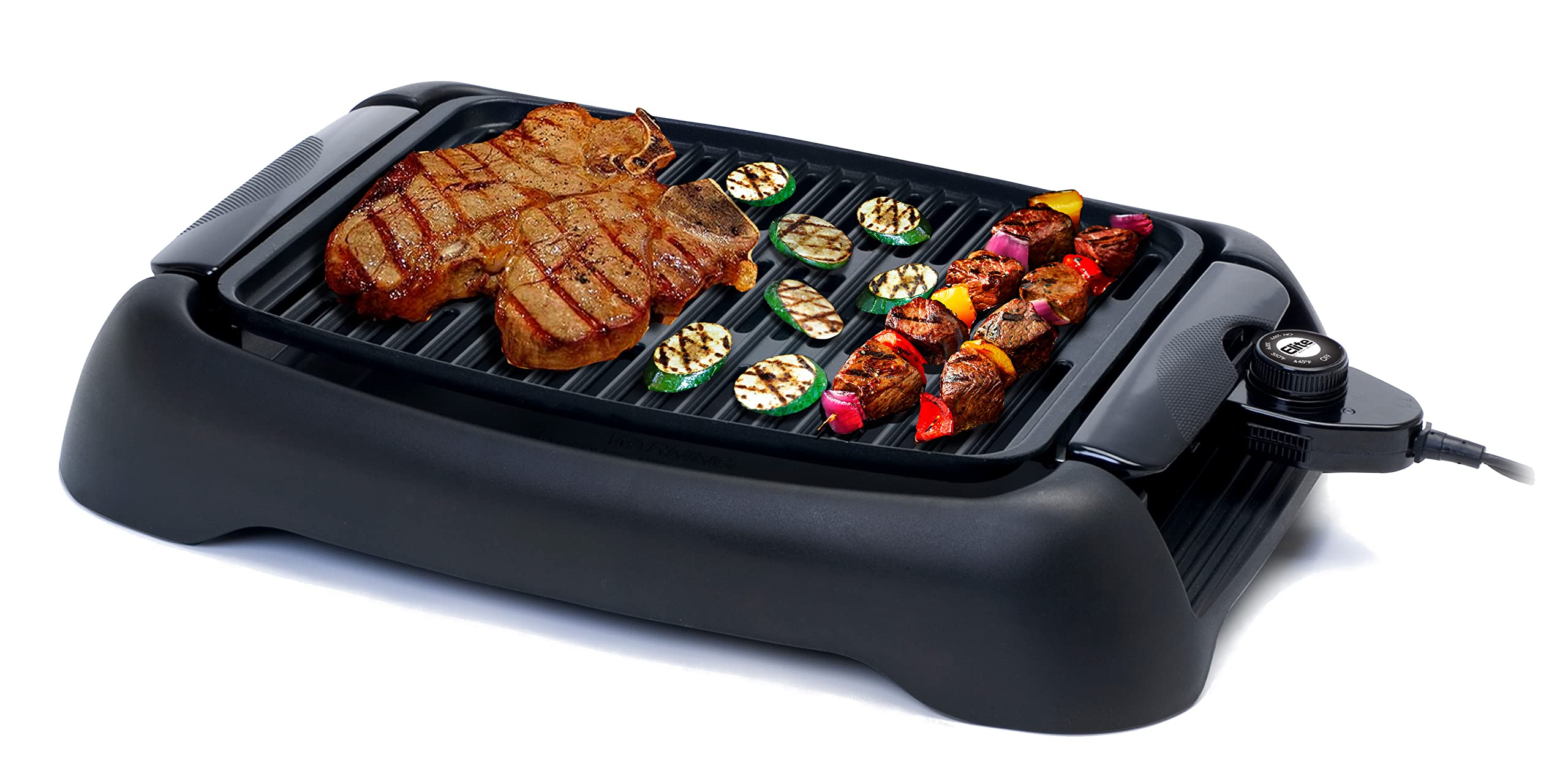 13" Elite Gourmet Smokeless Indoor Electric Nonstick BBQ Grill (Black) $29.99 + Free Shipping w/ Prime or on $35+