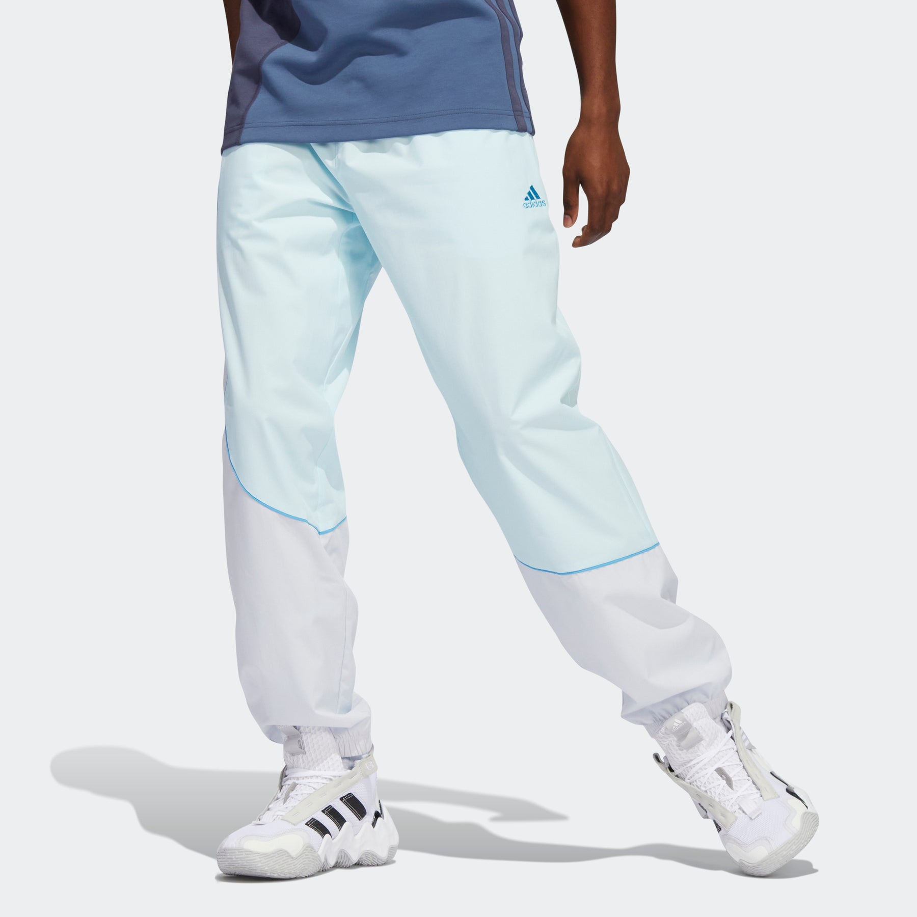 adidas Men's Trae Ripstop Pants (Almost Blue/Dash Grey) $23 + Free Shipping
