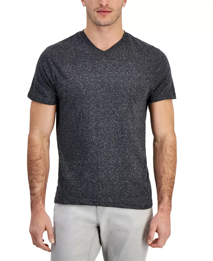 Alfani Men's V-Neck T-Shirt (Black/White) $7 + Free Store Pickup at ...
