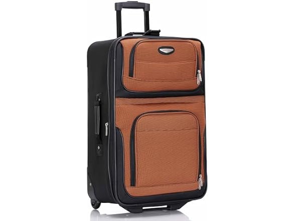 25" Travel Select Amsterdam Expandable Rolling Upright Luggage (Orange) $24.99 + Free Shipping w/ prime