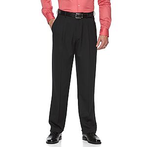 Croft and barrow pleated pants sales