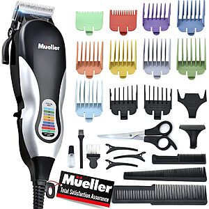 12-Comb Mueller All-In-One Ultragroom Hair Clipper & Trimmer Set $15 + Free Shipping w/ Prime or on $35+