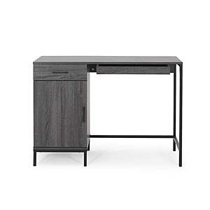 43.25" Noble House Gallaudet Rectangular 3-Drawer Computer Desk w/ Cabinets (Dark Grey Wood) $59.33 + Free Shipping