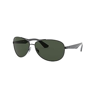 Ray-Ban Men's Aviator Sunglasses (Matte Black/Dark Green) $  75.50 + Free Shipping