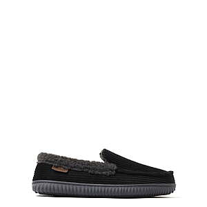Dearfoams Men's Cord Shoes (Black) $7.88 + Free Shipping w/ Walmart+ or on $35+