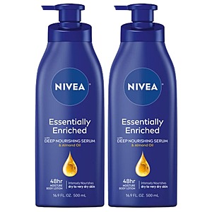 2-Pack 16.9-Oz Nivea Essentially Enriched 48 Hour Moisture Body Lotion $8.78 ($4.39 each) w/ S&S + Free Shipping w/ Prime or on $35+
