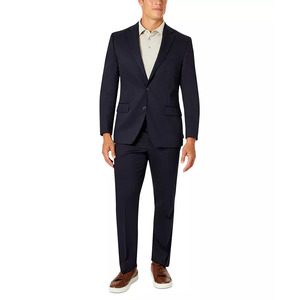 2-Piece Van Heusen Men's Classic-Fit Suit (Navy Solid or Navy Plaid) $99.99 + Free Shipping