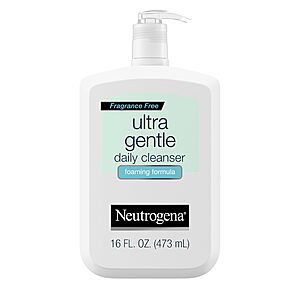 16-Oz Neutrogena Ultra Gentle Foaming Daily Cleanser (Fragrance Free) $8.30 w/ S&S + Free Shipping w/ Prime or on $35+