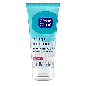 7-Oz Clean & Clear Deep Action Gentle Exfoliating Face Cleanser $3.99 w/ S&S + Free Shipping w/ Prime or on $35+