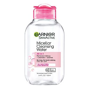 3.4-Oz Garnier All-in-1 Makeup Remover Micellar Cleansing Water (All Skin Types) $2.80 w/ S&S + Free Shipping w/ Prime or on $35+