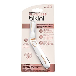 Finishing Touch Flawless Bikini Shaver & Trimmer Hair Remover for Women .65