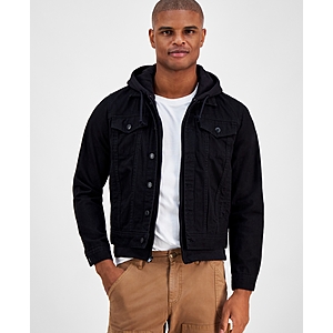 Sun + Stone Men's Dillon Trucker Jacket (Coal Wash) $13.96 + Free Store Pickup at Macy's or Free Shipping on $25+