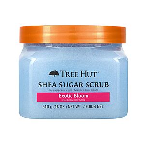 18-Oz Tree Hut Shea Exfoliating Sugar Body Scrub (Exotic Bloom) $5.81 w/ S&S + Free Shipping w/ Prime or on $35+