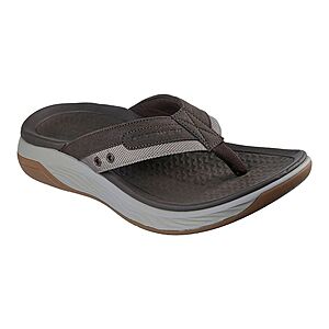 Skechers Men's Relaxed Fit Silva Falco Thong Sandals (Brown) $29.97 + Free Shipping