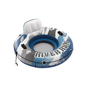 Intex River Run 1 Inflatable Floating Water Tube w/ Backrest & 2 Cup Holders .95 + Free Store Pickup
