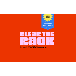Nordstrom Rack Clear The Rack: Select Men's, Women's & Kids' Clearance Extra 25% Off + Free Shipping on +