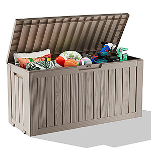 75-gal Emperic Design Water Resistant Resin Lockable Deck Box (Brown) $57.99 + Free Shipping