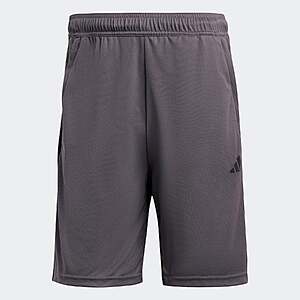 adidas Men's Train Essentials Piqué 3-Stripes Training Shorts (Various) $9 + Free Shipping
