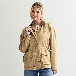 Sonoma Goods For Life Women's Patch Pocket Barn Jacket (2 Colors) $29.99 + Free Shipping