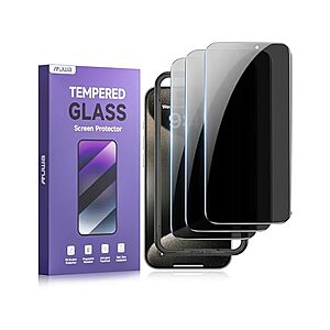 3-Pack Ruwa Tempered Glass Privacy Screen Protector (iPhone 15 Pro Max) $3.99 ($1.33 each) + Free Shipping w/ Prime