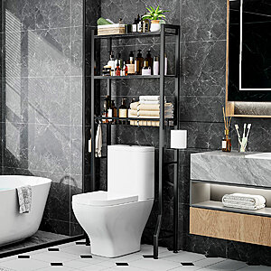 63.7" 17 Stories Leliana Metal Freestanding Over the Toilet Storage (4 colors) $43.99 + Free Shipping