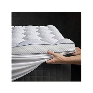 Milcabe Memory Foam Mattress Topper (Queen, White) $46.99 + Free Shipping w/ Prime