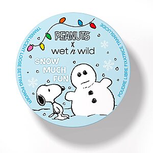wet n wild Peanut Collection Snow Much Fun Translucent Loose Setting Powder $4.88 w/ S&S + Free Shipping w/ Prime or on $35+