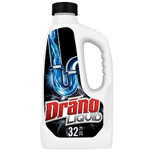 32-Oz Drano Liquid Drain Clog Remover & Cleaner $5.04 w/ S&S + Free Shipping w/ Prime or on $35+