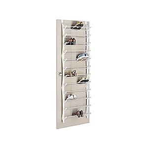 36-Pair Whitmor Over the Door Shoe Rack (White)  + Free Shipping w/ Prime