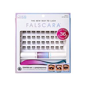 36-Count Falscara Complete DIY Eyelash Extensions Starter Kit w/ Bond & Seal & Applicator $4.75 w/ S&S + Free Shipping w/ Prime or on $35+