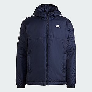 adidas Men's Essentials Insulated Hooded Jacket (Legend Ink) $27 + Free Shipping